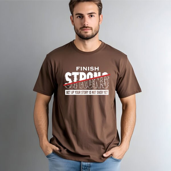 FINISH STRONG – Motivational Training T-Shirt - Image 4