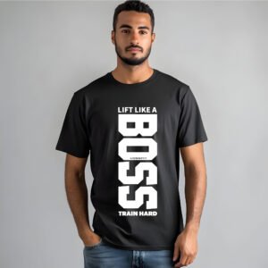 LIFT LIKE A BOSS – Hardcore Gym T-SHIRT