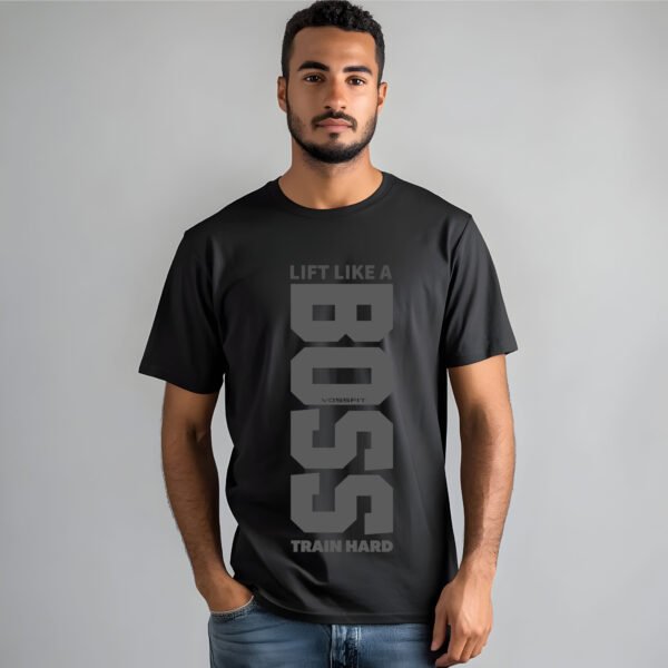 LIFT LIKE A BOSS – Hardcore Gym T-SHIRT - Image 5