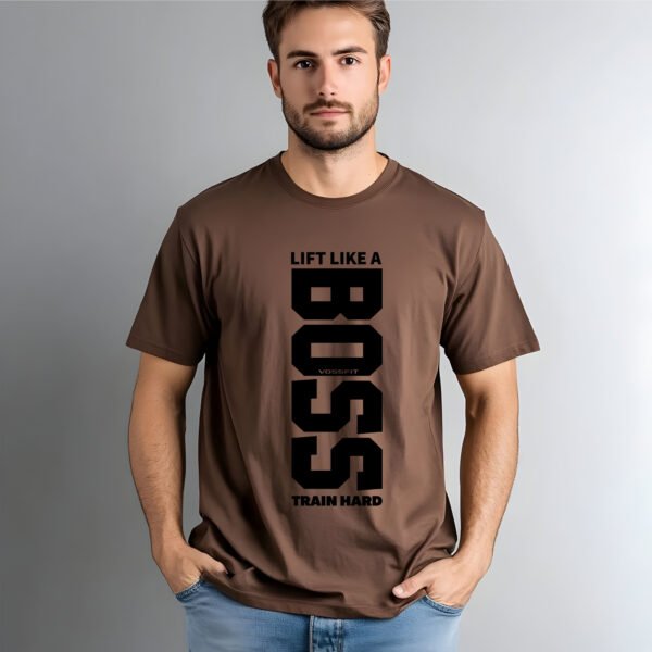 LIFT LIKE A BOSS – Hardcore Gym T-SHIRT - Image 4