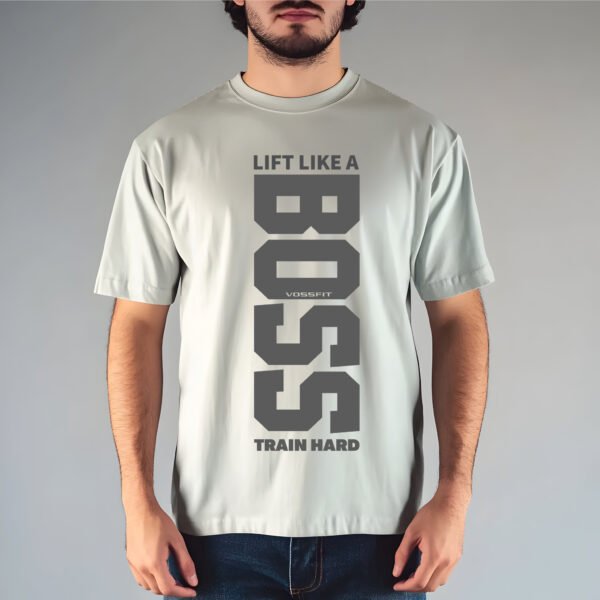 LIFT LIKE A BOSS – Hardcore Gym T-SHIRT - Image 2