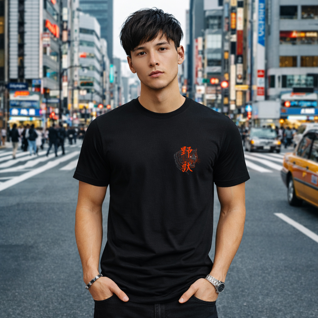 Japanese Tiger Streetwear T Shirt Bold Wild Beast Graphic 2026 2 Japanese Tiger Streetwear T Shirt Bold Wild Beast Graphic 2026 - Image 2