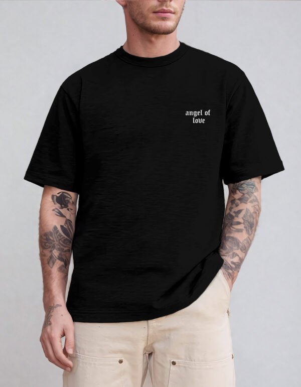 "Angel of Love" Gothic Wings T-Shirt - Dark Aesthetic & Emo Grunge Style. - Image 20