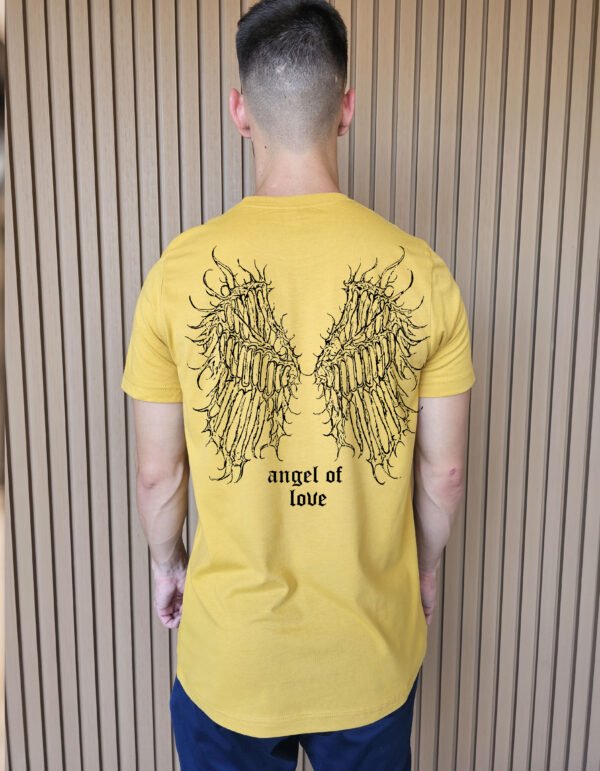 "Angel of Love" Gothic Wings T-Shirt - Dark Aesthetic & Emo Grunge Style. - Image 12