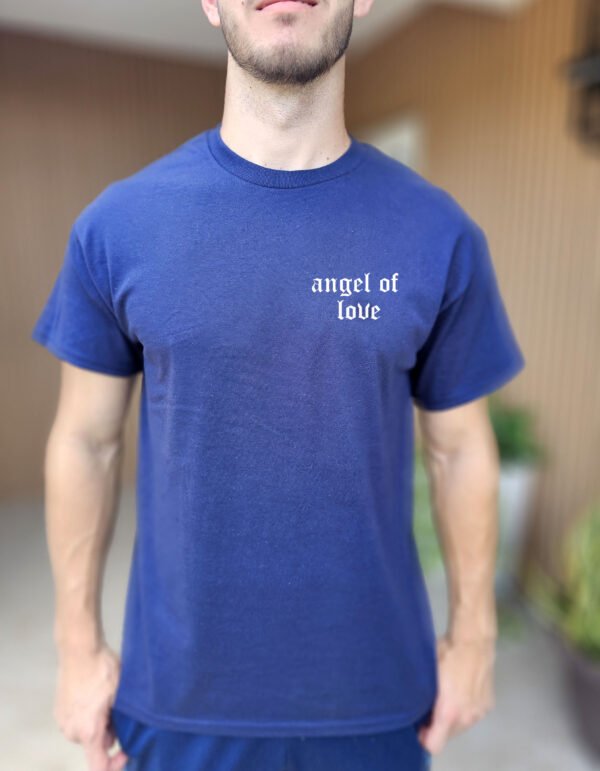 "Angel of Love" Gothic Wings T-Shirt - Dark Aesthetic & Emo Grunge Style. - Image 8