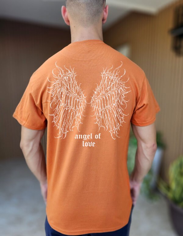 "Angel of Love" Gothic Wings T-Shirt - Dark Aesthetic & Emo Grunge Style. - Image 7