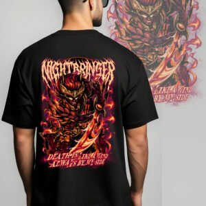 NIGHTBRINGER YASUO" League of Legends Inspired T-Shirt - Epic Dark Fantasy Gaming Merch - Unisex Black & White Tee S-2XL