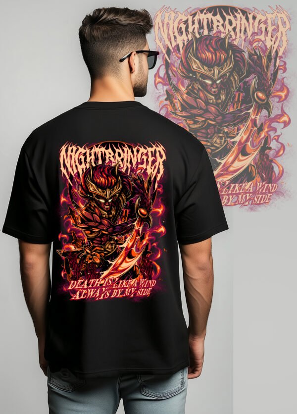 NIGHTBRINGER YASUO" League of Legends Inspired T-Shirt - Epic Dark Fantasy Gaming Merch - Unisex Black & White Tee S-2XL