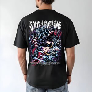 SOLO LEVELING UNLEASHED" Sung Jinwoo T-Shirt - Epic Anime & Manga Merch - Shadow Monarch Fan Tee - Unisex Sizes S-2XL