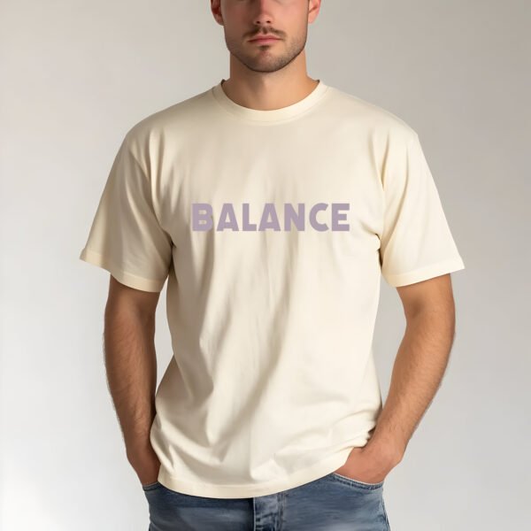 "BALANCE" Mind-Heart Connection T-Shirt - Mindfulness & Wellness Apparel. - Image 3
