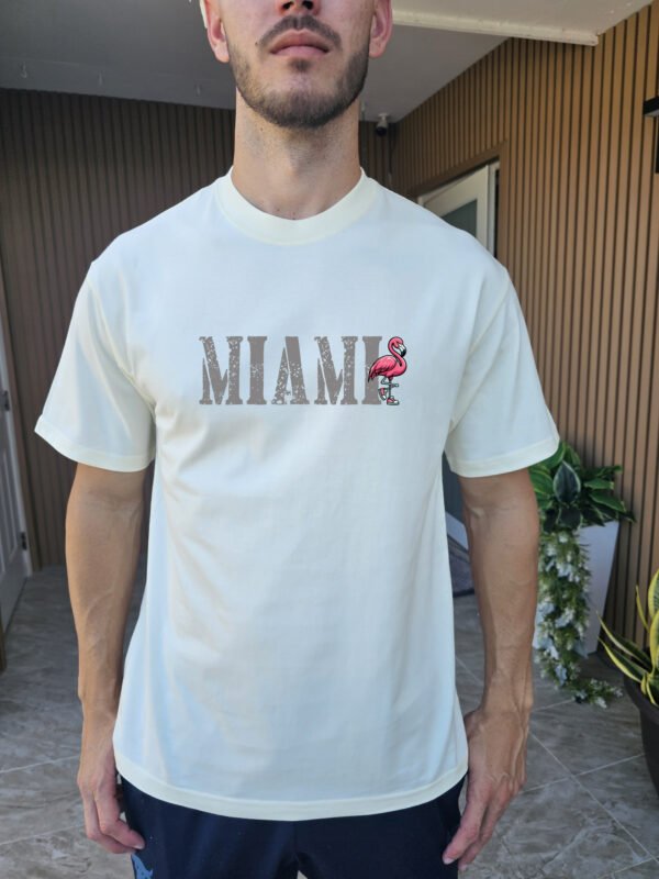 "MIAMI THE MAGIC CITY" T-Shirt | Miami Flamingo & Map Souvenir Tee | Florida Travel Shirt | Local Pride Apparel | Gift for Miami Lover. - Image 8