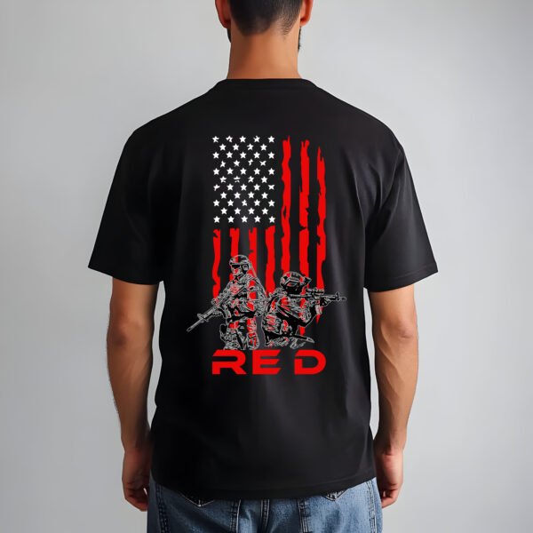 R.E.D. Friday Military Tribute T-Shirt - Remember Everyone Deployed. - Image 2