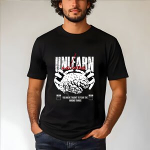 "UNLEARN. REWILD YOUR MIND." T-Shirt - Critical Thinking & Self-Improvement Streetwear.
