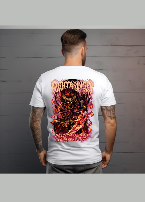NIGHTBRINGER YASUO" League of Legends Inspired T-Shirt - Epic Dark Fantasy Gaming Merch - Unisex Black & White Tee S-2XL - Image 2