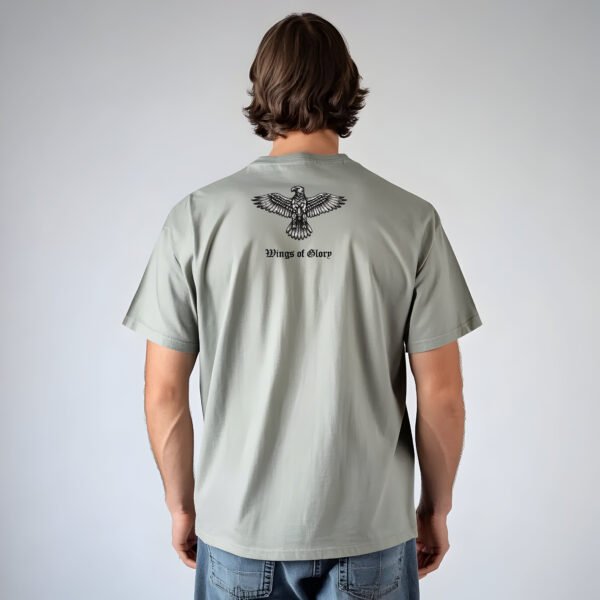 "WINGS OF GLORY" Eagle & Symbolic Design T-Shirt - Patriotic, Meaningful & Unisex Apparel. - Image 5