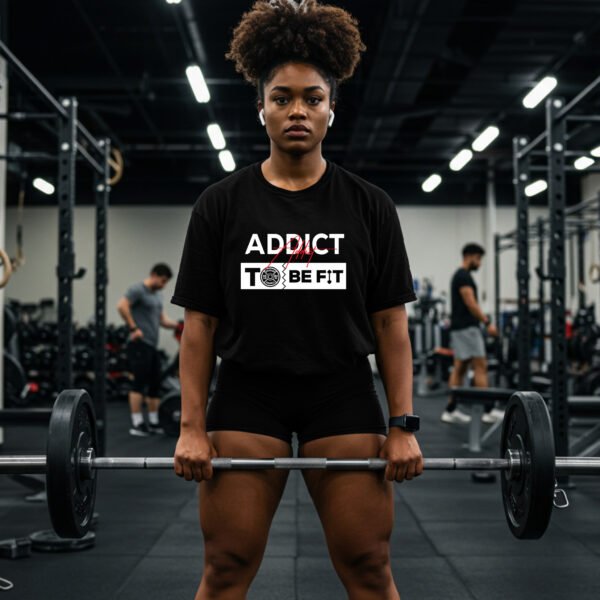 "Addict To Be Fit" Premium Gym T-Shirt - Unleash Your Inner Beast! - Image 13