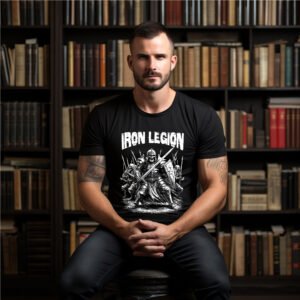"IRON LEGION" Dark Fantasy T-Shirt - United in Resilience.