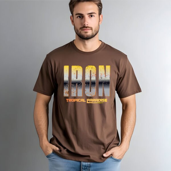 "IRON TROPICAL PARADISE" Gym & Lifestyle T-Shirt - Fitness, Strength & Vacation Vibes. - Image 6