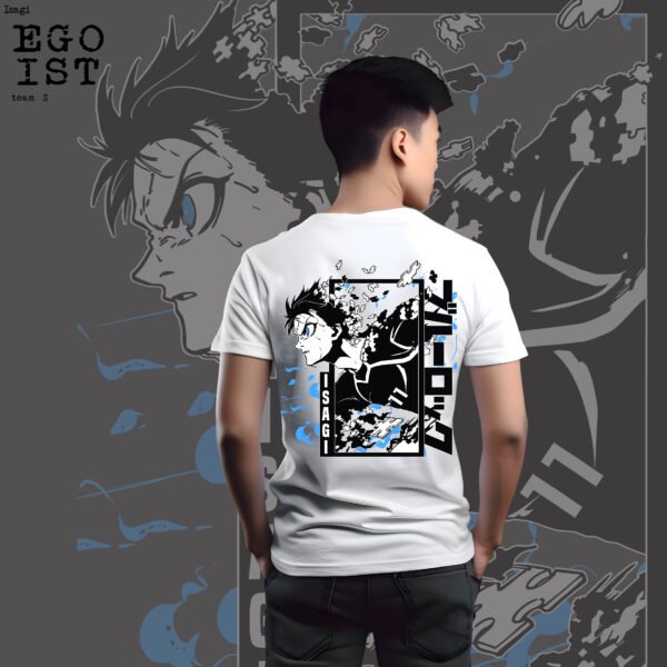 ISAGI EGOIST EXPLOSION" Blue Lock T-Shirt - Anime Fan Merch - Dynamic Soccer Manga Tee - Image 2