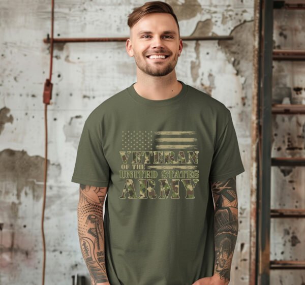 "VETERAN OF THE UNITED STATES ARMY" T-Shirt - Wear Your Service. - Image 2