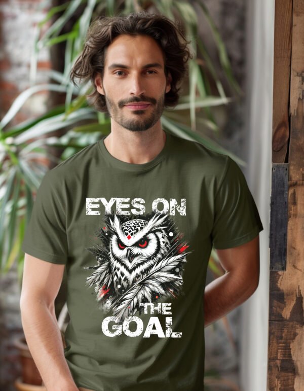 "Eyes On The Goal" Owl Gym T-Shirt - Stay Focused. Stay Fit. - Image 8
