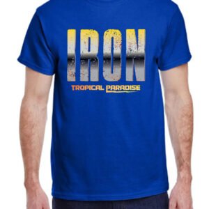 "IRON TROPICAL PARADISE" Gym & Lifestyle T-Shirt - Fitness, Strength & Vacation Vibes.
