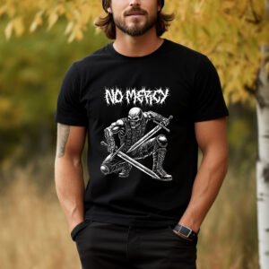 "NO MERCY" Dark Fantasy T-Shirt - Conquer or Be Conquered.