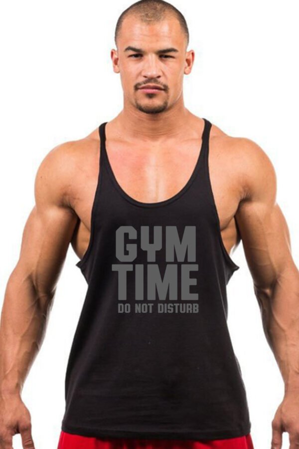 "GYM TIME DO NOT DISTURB" Stringer Tank Top - Focus On Your Gains! - Image 11