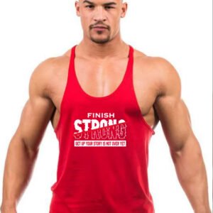 "Finish Strong" Motivational Stringer Tank Top - Your Story Isn't Over Yet!