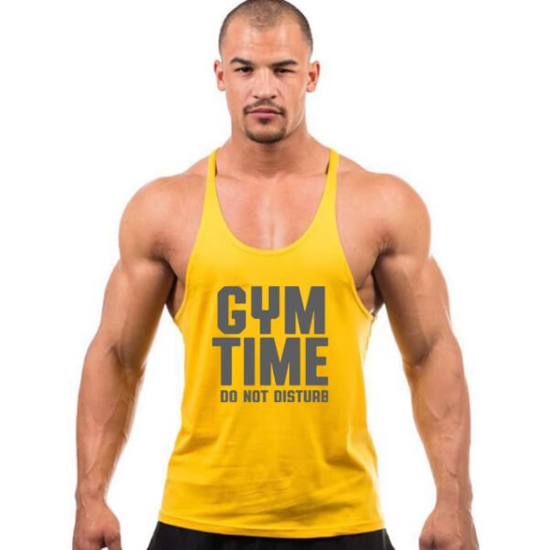 "GYM TIME DO NOT DISTURB" Stringer Tank Top - Focus On Your Gains! - Image 9