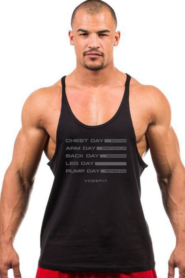 "Every Day Is A Gym Day" Stringer Tank Top - Master Your Workouts! - Image 2