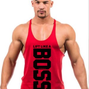 "LIFT LIKE A BOSS TRAIN HARD" Stringer Tank Top - Dominate Your Workout!