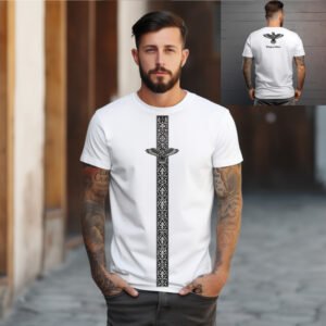 "WINGS OF GLORY" Eagle & Symbolic Design T-Shirt - Patriotic, Meaningful & Unisex Apparel.