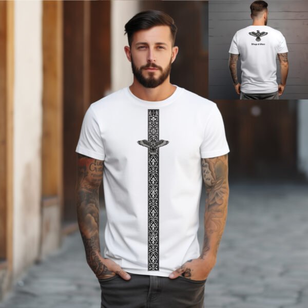 "WINGS OF GLORY" Eagle & Symbolic Design T-Shirt - Patriotic, Meaningful & Unisex Apparel.