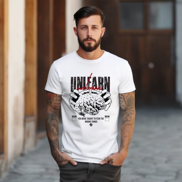 "UNLEARN. REWILD YOUR MIND." T-Shirt - Critical Thinking & Self-Improvement Streetwear. - Image 9
