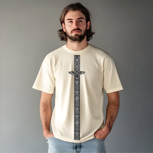 "WINGS OF GLORY" Eagle & Symbolic Design T-Shirt - Patriotic, Meaningful & Unisex Apparel. - Image 8