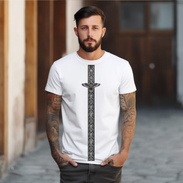 "WINGS OF GLORY" Eagle & Symbolic Design T-Shirt - Patriotic, Meaningful & Unisex Apparel. - Image 6
