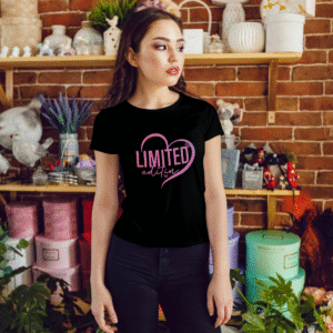 "LIMITED EDITION" Pink Heart T-Shirt - Exclusive & Stylish Tee for Women.