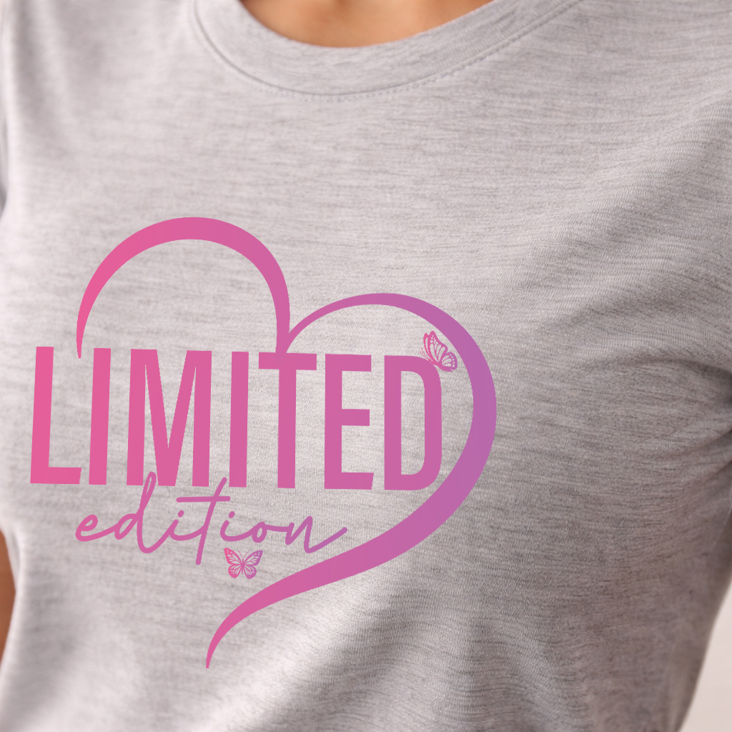 Limited Edition Pink Heart T-Shirt 7 Stunning Exclusive Graphic Looks 4 limited-edition-pink-heart-tshirt-cotton-fabric-detail