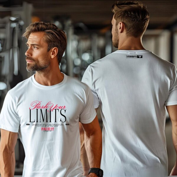 "Push Your LIMITS" Motivational Gym T-Shirt - FACE IT. Own Your Workout. - Image 11
