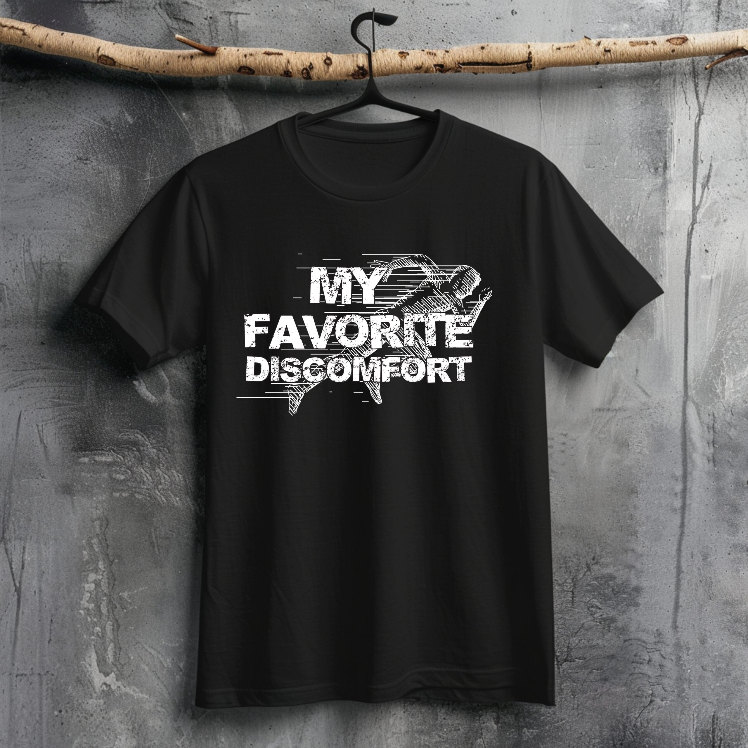 "My Favorite Discomfort" Premium Runner's Tee | The Ultimate Running Motivation Shirt 4 "My Favorite Discomfort" Premium Runner's Tee | The Ultimate Running Motivation Shirt - Image 4
