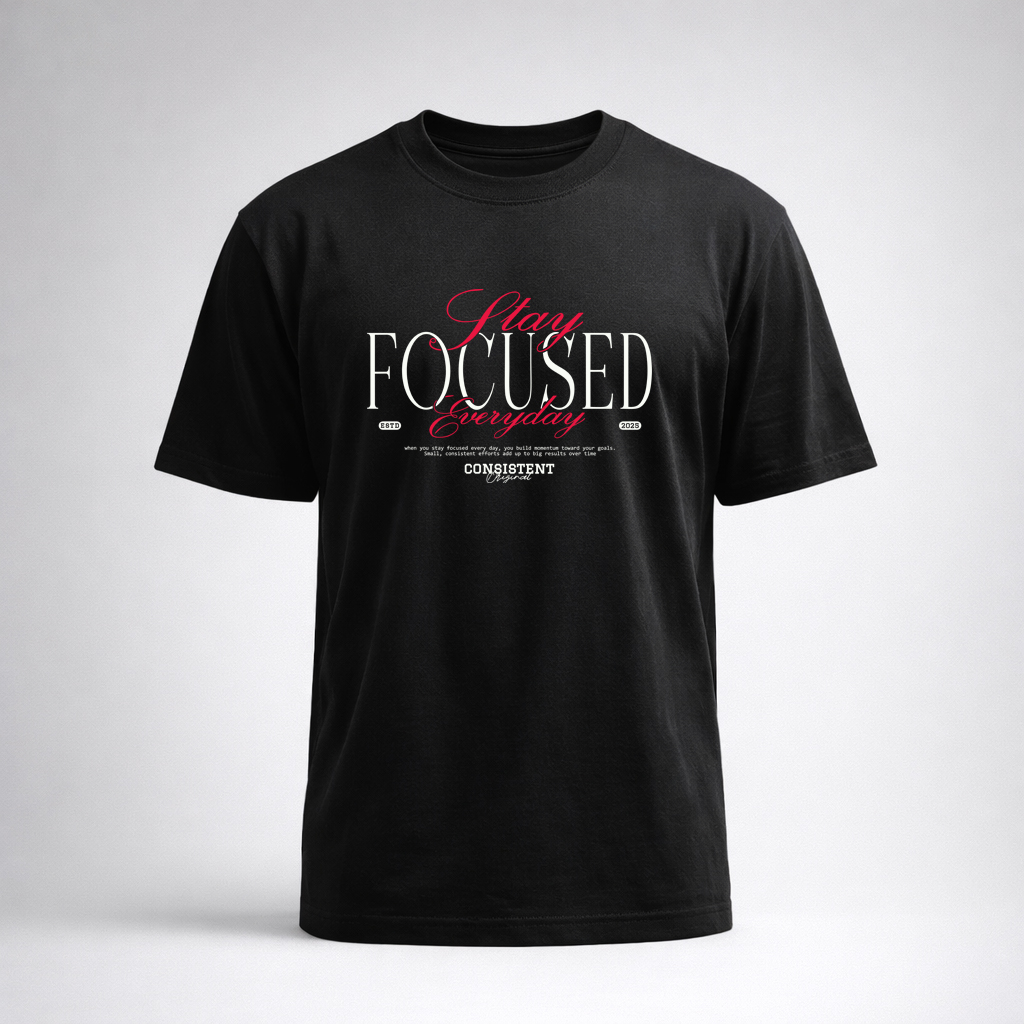 STREETWEAR 1 stay focused gym t-shirt