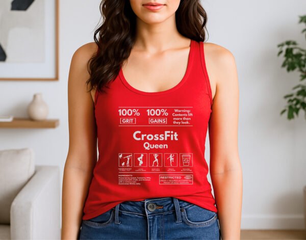 "CrossFit Queen" Tank Tops - The Ultimate WOD Gear - Image 2