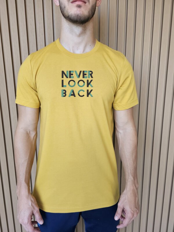 "NEVER LOOK BACK" Motivational T-Shirt - Focus on Your Future. - Image 2