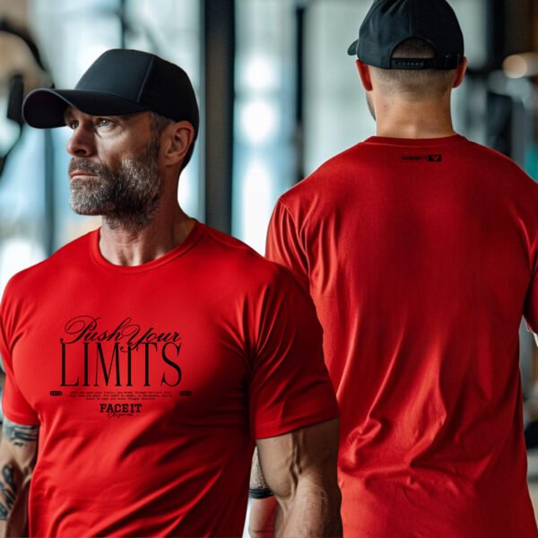 "Push Your LIMITS" Motivational Gym T-Shirt - FACE IT. Own Your Workout. - Image 10
