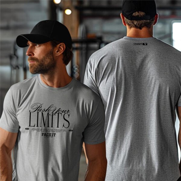 "Push Your LIMITS" Motivational Gym T-Shirt - FACE IT. Own Your Workout. - Image 9