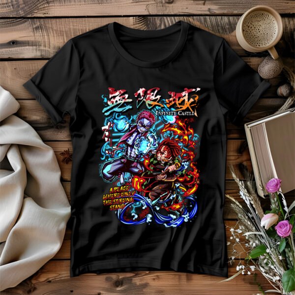 Tanjiro vs Akaza - Infinity Castle Battle T-Shirt