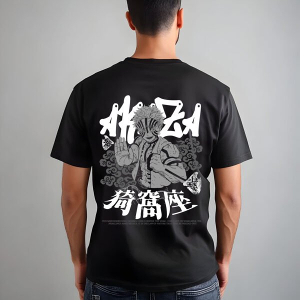 Akaza "Destructive Death" Tee | Premium Demon Slayer Anime Streetwear - Image 3