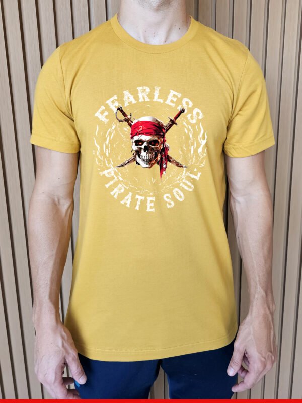 Fearless Pirate Soul T-Shirt | Skull Graphic Tee | Unisex Pirate Shirt | Adventure Tee - Image 7