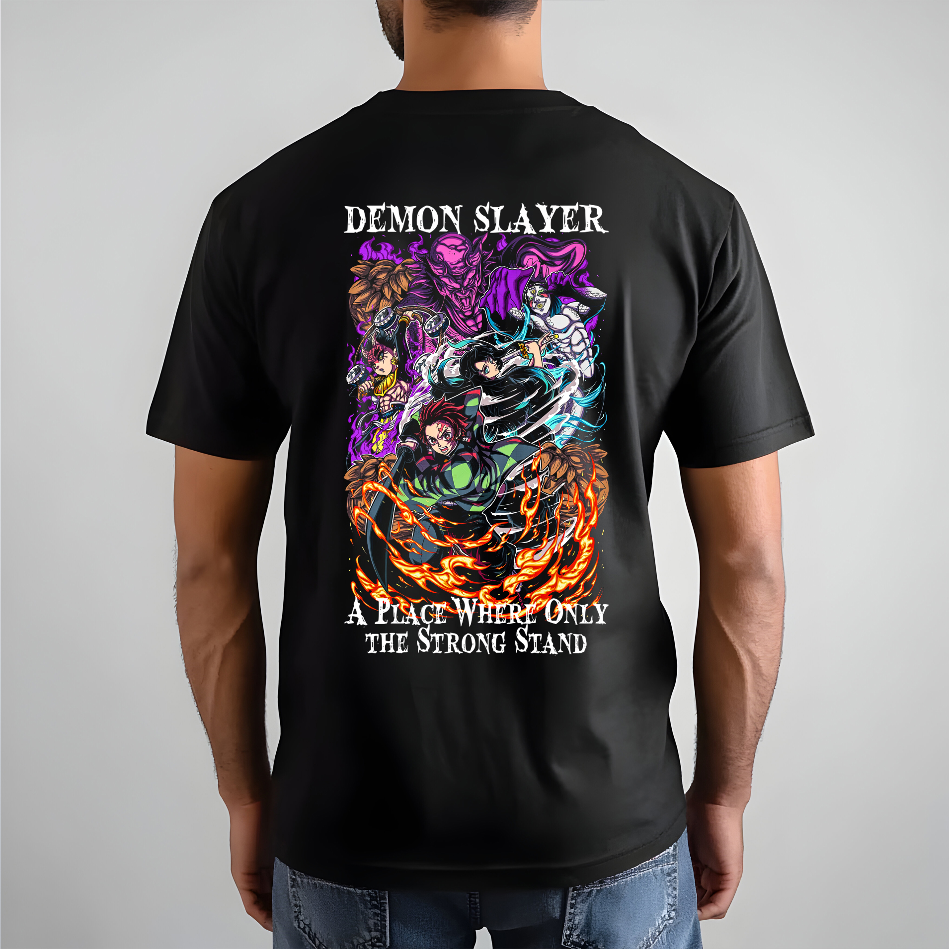 Demon Slayer: "A Place Where Only The Strong Stand" Premium T-Shirt 7 Demon Slayer: "A Place Where Only The Strong Stand" Premium T-Shirt - Image 7